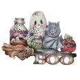 thumbnail image 1 of De Puerta De Halloween, Letrero Fantasma De Calabaza De Madera Para Decoración De Halloween Advancent HA042642-01, 1 of 6