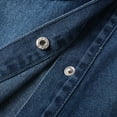 thumbnail image 6 of Women's Long Sleeve Denim Shirts Button Down Business Tops Blue L, 6 of 9