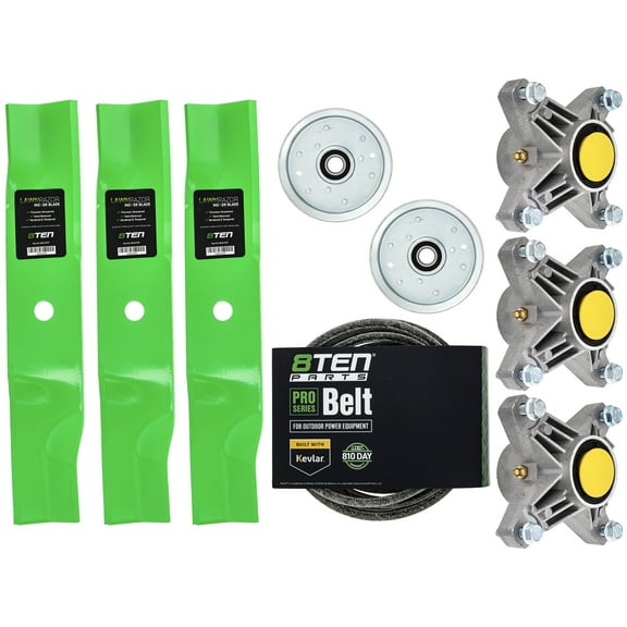 8TEN Blade Spindle Belt Idler Kit for Cub Cadet 48 inch 2014-15 19A40015 MK1005651