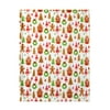 Parent's Choice 30" x 36" Gingerbread Plush Baby Blanket, White