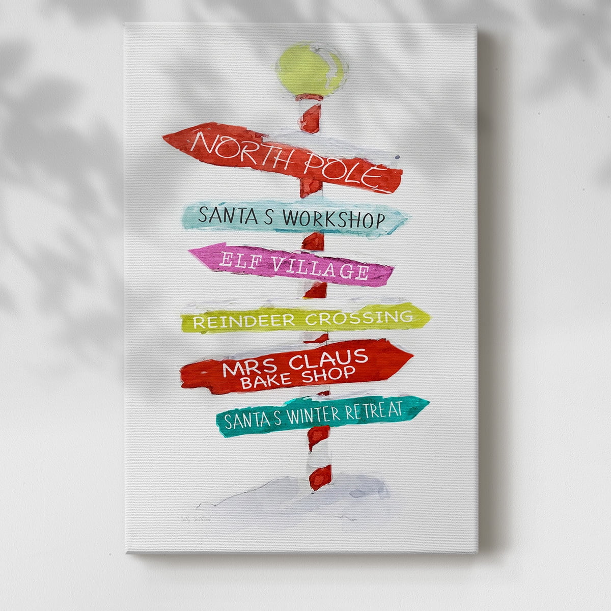 Christmas Directions- Gallery Wrapped Canvas