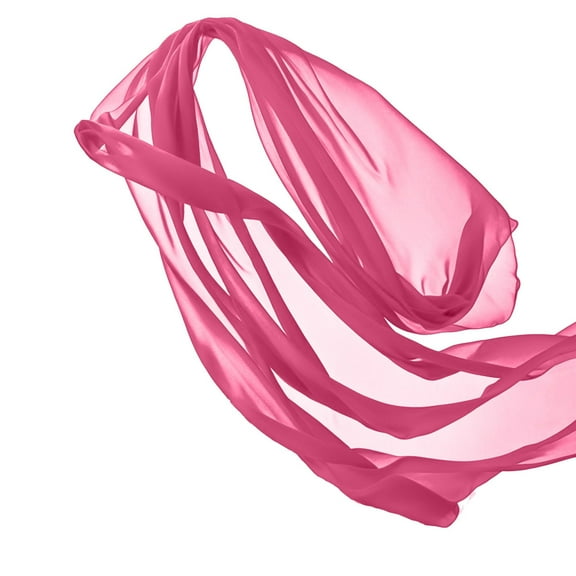 FabricLA 100% Polyester Chiffon Fabric - 58/60" Inches (152 CM) Wide - Lightweight Chiffon Sheer Fabric - Perfect for Venue & Wedding - Chiffon Fabric by The Yard - Bubblegum, 5 Continuous Yards