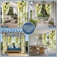 thumbnail image 5 of 2 Panels Outdoor Curtains for Patio Waterproof 54"x84" Sage Green Leaves Weatherproof Privacy Outsides Curtains, Summer Botanical Farmhouse Watercolor Leaf Grommet Thermal Drapes for Cabana Porch, 5 of 8