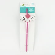 Way To Celebrate Easter Color Changing Straw, Pink Bunny