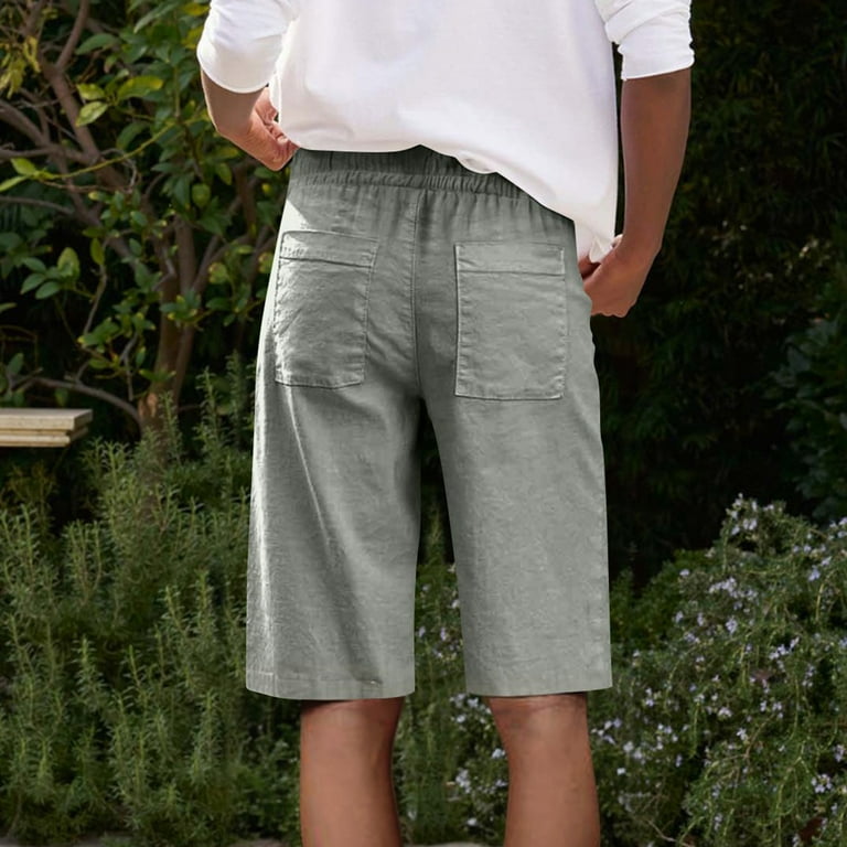 Women's Running Shorts New Loose Shorts for Women Wide Leg Linen