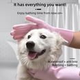 thumbnail image 3 of Pet Grooming Gloves - Cat & Dog Bathing Gloves, Soft and Gentle on Skin, Ideal for Pet Bathing and Massage (Pink), 3 of 8