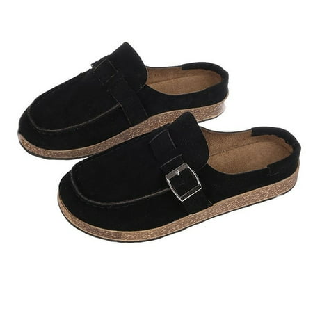 

Hesroicy Comfortable Women s Suede Slip-On Loafers with Low Heel and Anti-Skid Sole for Fashion and Functionality