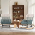 thumbnail image 5 of Topcobe Nursery Rocking Chair with Ergonomic Armrests and High Backrest, Modern Furniture for Living Room, Practical, Easy to Assemble, 5 of 8