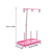 thumbnail image 2 of Masteelf Universal Sewing Machine Thread Stand 3 Spools Holder Plastic for Embroidery Home Use (Pink), 2 of 8