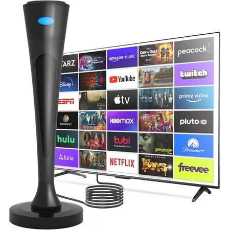 2026 Antenna for Smart TV for Local Channels, TV Antenna Indoor for Reliable Reception, Digital Antenna for Easy Installation and All Smart/Old TVs, Supports 4K 1080P HD VHF UHF