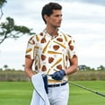 thumbnail image 3 of Sikiie Baseball Sport Print Men's Short-sleeved POLO Shirts, Button-down Shirts and T-shirts are Suitable for Vacation, Leisure and Business-X-Large, 3 of 6