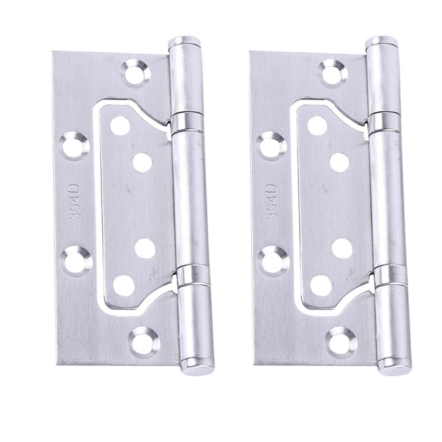 2pcs Stainless Steel Face Frame Mounting Furniture Hinges Spring Hinges for Kitchen Cabinet Door Furniture (4 Inch)