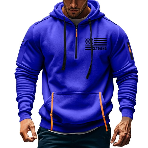 Xihbxyly Sudadera con Capucha y Cremallera Estampada para Hombre, Jersey Multibolsillos, Elegante Chaqueta Deportiva Informal, para Uso Diario En Otoño, Atractiva Moda de Primavera, Poliéster, Tallas