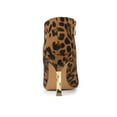 thumbnail image 2 of BLISSFUL STEP Women's Pointed Toe Stiletto Heels Zip Ankle Boots Leopard 8.5, 2 of 7