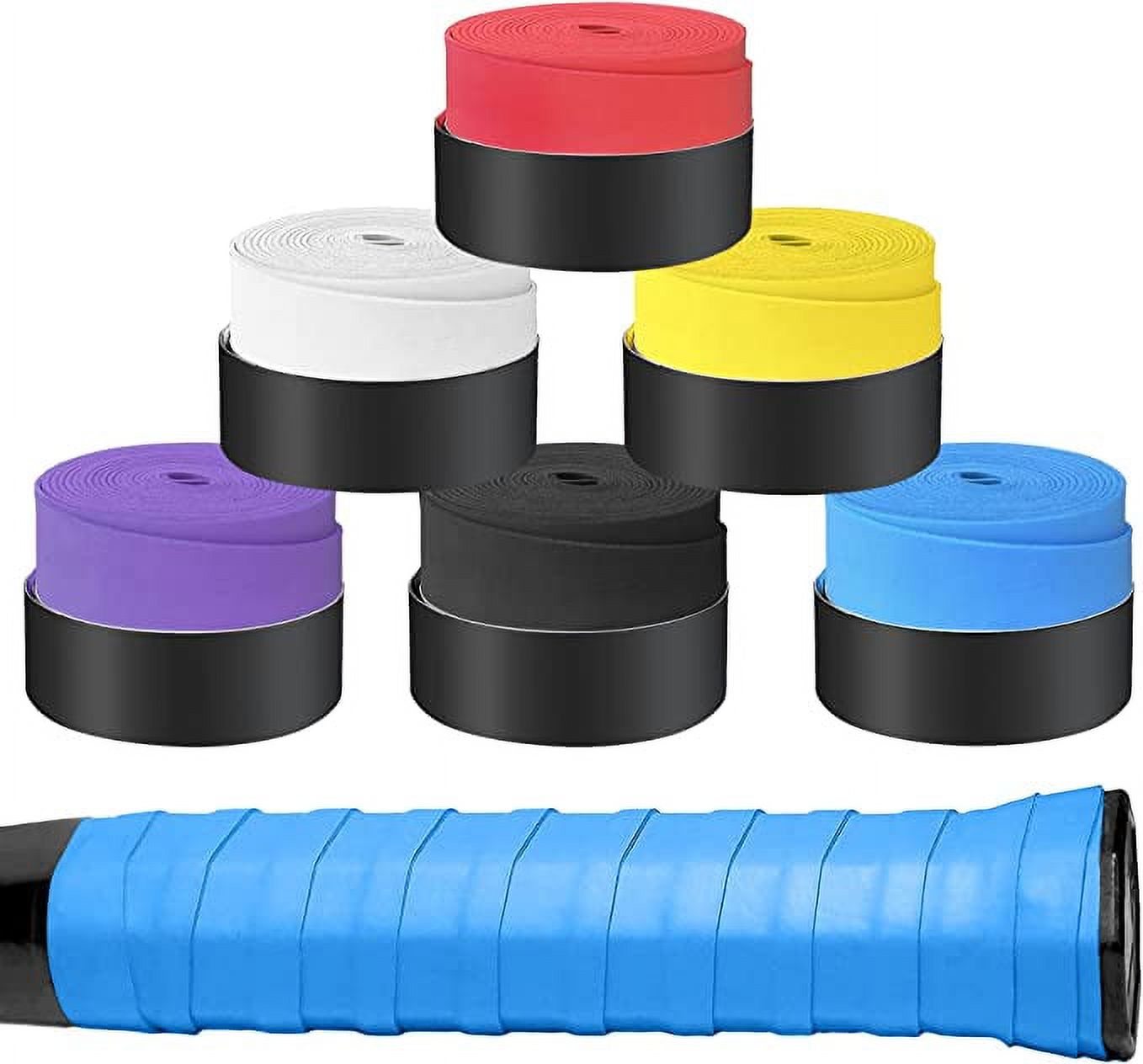 30pcs Tennis Racket Grip Tape, Overgrip Tennis Racket Grip Tape, Wrap Your Racket, Keep Your Racket Dry, Durable and Absorbent - 6 Colors