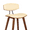 Cream, variant on Fox Modern Swivel Counter Height Bar Stool with Light Blue Upholstered Seat and Patterned Oak Wood Frame