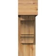 thumbnail image 2 of Ekena Millwork 8"W x 24"D x 24"H Balboa Block Rough Sawn Bracket w/ Offset Brace, Western Red Cedar, 2 of 25