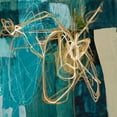 thumbnail image 2 of Goldberger, Jennifer 26x26 White Modern Wood Framed Museum Art Print Titled - Blue Spectrum II, 2 of 4