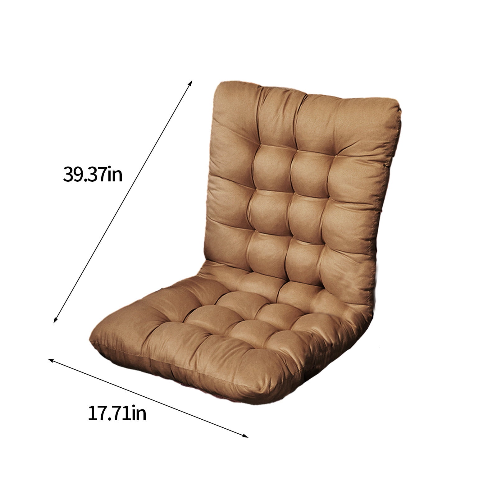 JeashCHAT Outdoor High Back Chair Cushion for Patio Furniture Front Porch Rocking Chair, Indoor Seat/Back Chair Cushion Replacement Cushion for Home Office, Coffee