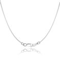 thumbnail image 1 of Collar con cadena Jewlpire de plata de ley 925, 20 cm, para mujer, 1 of 5