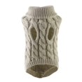 thumbnail image 6 of Xingjin Small Dog Sweater Knitwear Turtleneck Warm Pet Sweater for Small Dogs, Cat Chihuahua Autumn Winter Pullover Knitwear Clothes for Small Medium Pets,Beige L, 6 of 7
