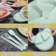 thumbnail image 4 of Make Mealtime Fun and Safe with Our Children's Dinner Plate Set - Wheat Grass Baby Dinner Plate, Lightweight and Divided for Kindergarten Baby Food Supplement. Dishwasher Safe, Non-Toxic and BPA Free, 4 of 5