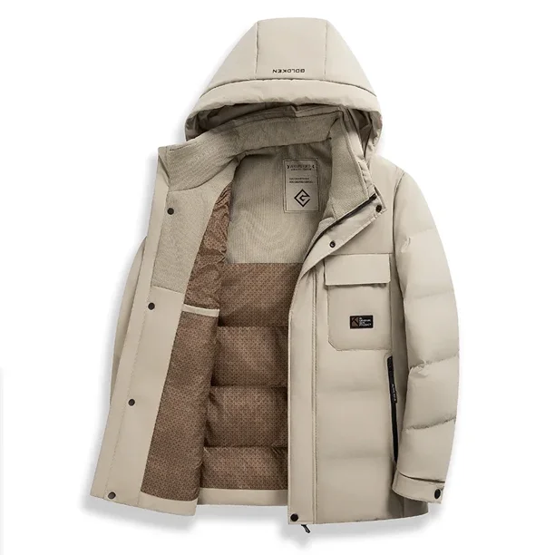 Chaquetas de invierno para hombre 2024, nueva ropa de diseñador, ropa gruesa y cálida de protección contra el frío, relleno de ganso de primera calidad, ropa de abrigo adecuada para