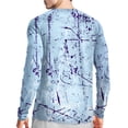 thumbnail image 2 of WELIGU Men's Swim UPF 50+ Sun Protection Shirt Long Sleeve SPF Fishing Outdoor UV Hiking Lightweight Shirts Lanzi-Long-XL, 2 of 6