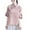 Pink, variant on Short Sleeve Shirts for Women Spring/Summer Embroidered Tang Dress Half Sleeved Chinese Zen Tea Dress Chinese Cotton Pan Button Qipao Top T-Shirt
