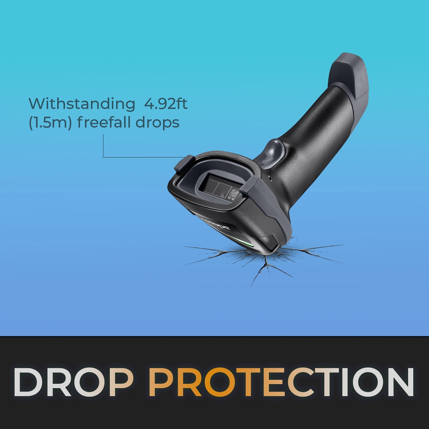 Adesso NuScan 3000 Bluetooth/2.4-GHz/USB Wired 2D Handheld Barcode Scanner with Charging Cradle