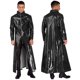 thumbnail image 3 of Disfraces de motociclismo para hombre, capa de charol de manga larga, abrigo, ropa para fiesta y discoteca, puesta en escena, disfraz Rave, 3 of 5