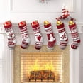 thumbnail image 2 of BOPORO 6 Pcs 18" Knit Christmas Stockings, Large Rustic Yarn Xmas Stockings for Family Holiday Decorations, 2 of 6