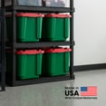thumbnail image 6 of IRIS USA 11.5Gal/46Qt Heavy-Duty Stackable Plastic Holiday Storage Bin Tote Container with Quick Snap Lid - 4 Pack, 6 of 7