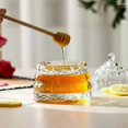 thumbnail image 4 of Crystal Honey Jar, Beehive Honey Dish with Dipper, 4 of 5
