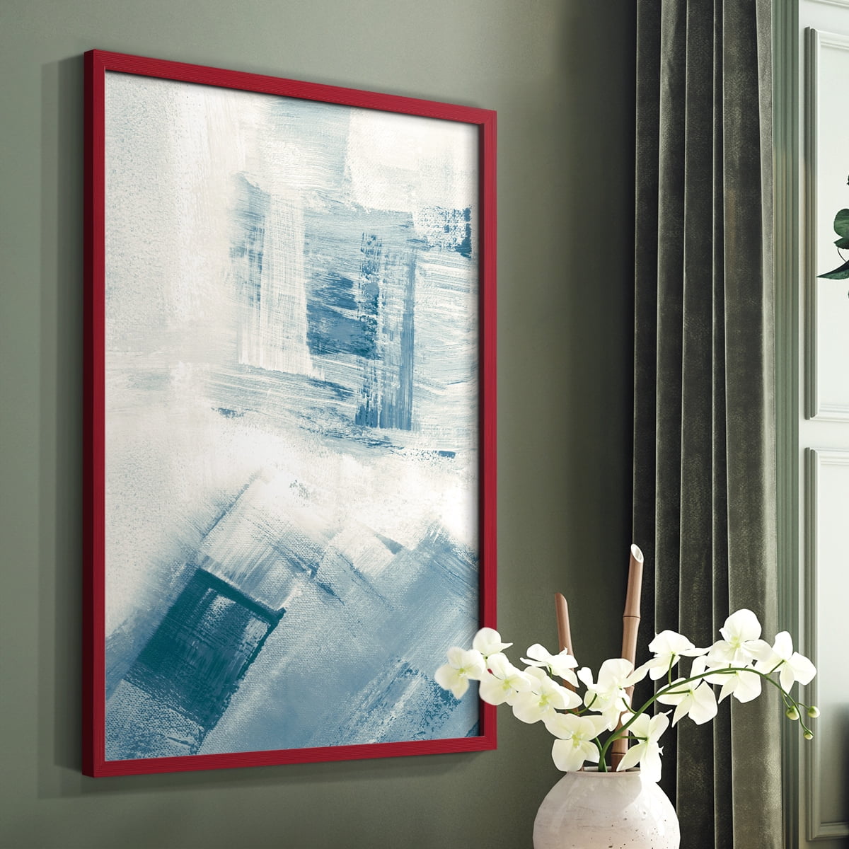 Wind Blown II Framed Print - Solid Wood in Single Picture Frame Solid Wood 2 Framed Print
