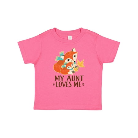 

Inktastic Aunt Loves Me Woodland Fox Gift Baby Boy or Baby Girl T-Shirt