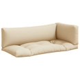 thumbnail image 1 of vidaXL Pallet Cushions 3 pcs Beige Fabric, 1 of 5