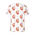 thumbnail image 3 of Rocae Orange Fox for Breathable Men's Baseball T-Shirt Fashionable Casual Baseball Jersey, Moisture-wicking Sportswear XX-Large, 3 of 9