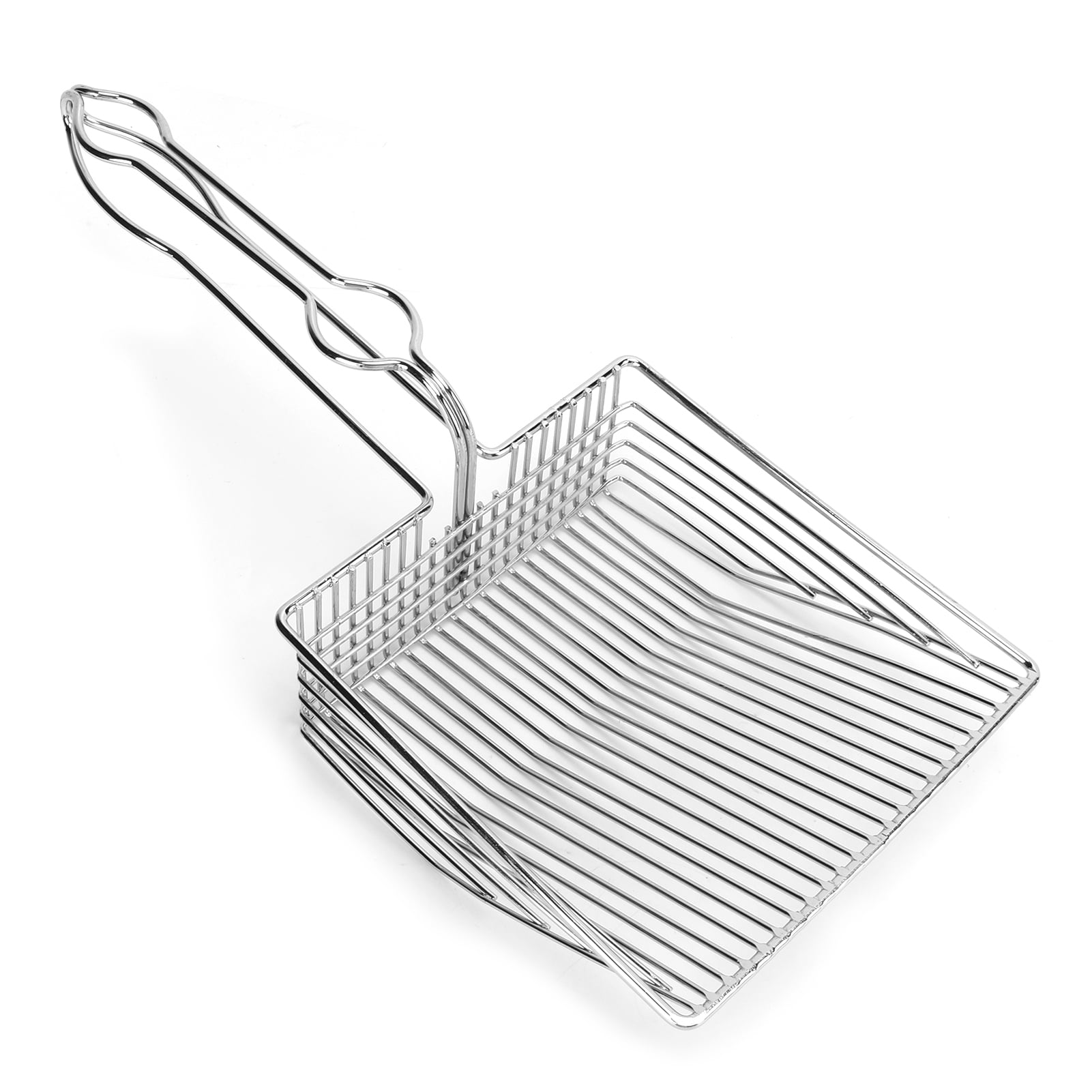 Ymiko Cat Litter Scoop Stainless Steel Kitty Litter Metal Scooper For