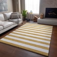thumbnail image 6 of Addison Rugs Mayfield Washable Transitional Stripes Gold Rectangle Rug, 3' x 5', 6 of 6