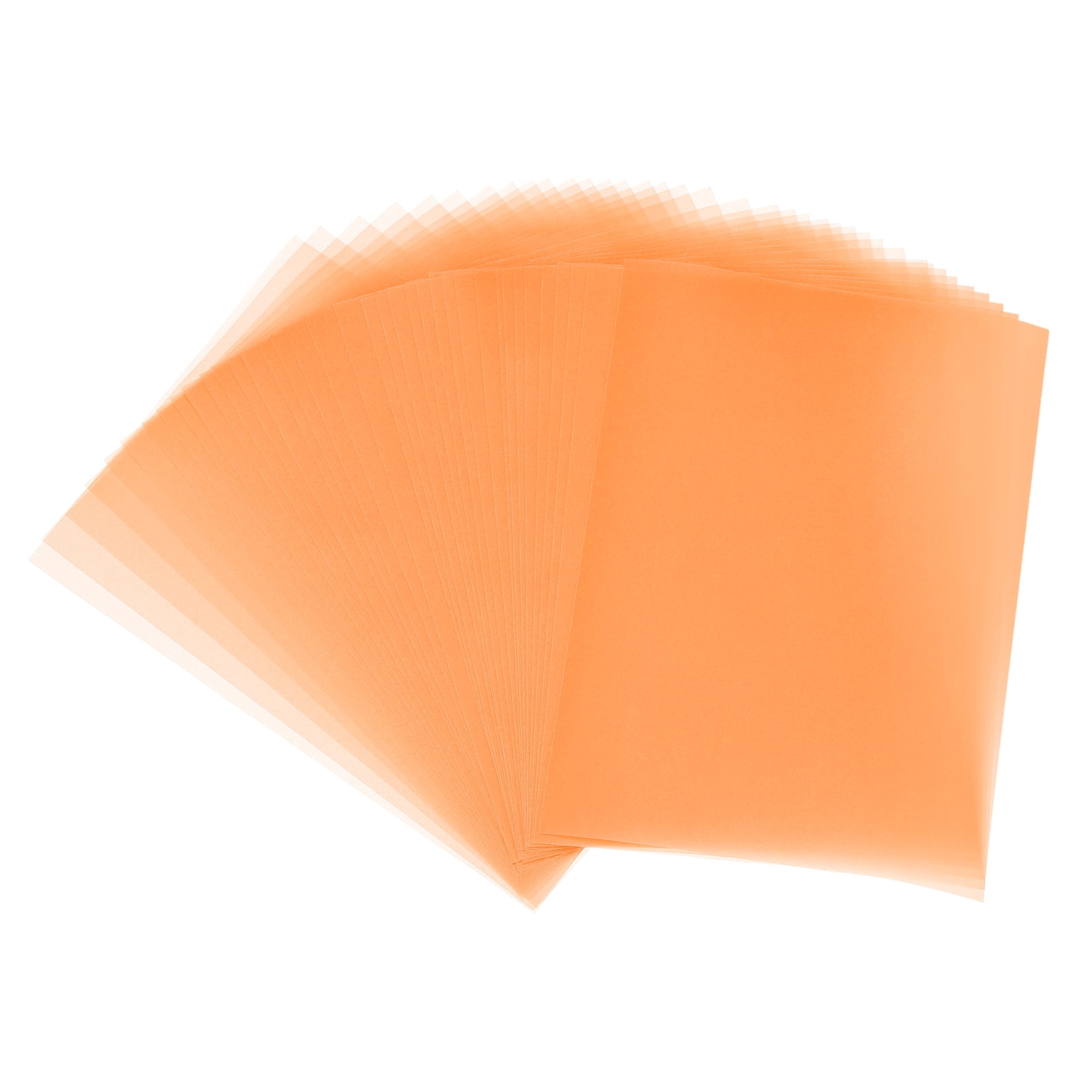 60 Sheets Vellum Paper 4x6, Vellum Paper Printable Translucent Paper 100GSM for Invitations Printing, Orange