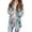 Sky Blue, variant on Women's Fashionable Loose-Fit Casual Cardigan with Christmas Print Mid-Length Coat for Holiday Outfits and Comfortable Wear,Dark Green,L