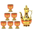 thumbnail image 3 of Golden Offering Cup and Kettle Set for Temple Use and Home Storage 1 Set, 3 of 5