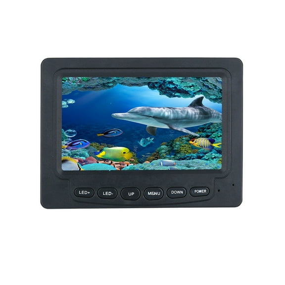 30M 1200TVL Fish Finder Underwater Fishing Camera 4.3 Inch Monitor 10PCS LED Night Vision 195 Degrees Metal Sea Wheel Camera For ,Cool Gifts for Fishing