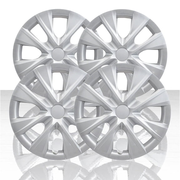 Set of 4 15" Wheel Covers for 2014-2019 Toyota Corolla - Silver