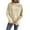 Beige, variant on QQAMB Hoodies for Women Solid Color Drawstring Casual Fall Winter Trendy Hoodes Pullover Sweatshirts with Pocket