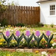 thumbnail image 1 of Plastic Garden Fence - Modern Modular Design for Outdoor Spaces, Defines & Protects Areas, Weather-Resistant & Easy Installation, Purple, JKODE, 1 of 6