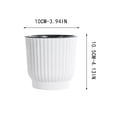 thumbnail image 2 of Self Watering Planter, Staron 2026 Automatic Pot with Self Absorbing Technology, Durable Resin Round Vertical Pattern Desktop Flower Pot for Succulents Roses, 2 of 2