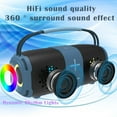 thumbnail image 6 of Babyltrl Portable Bluetooth 5.3 Speaker,9.3" Wireless Speaker with Dynamic LED Lights and Powerful 360° Sound,TWS Pairing,Outdoor Music Party Show,Blue, 6 of 9