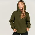 thumbnail image 7 of STETMN Oversized Hoodie Sweatshirt for Women Drop Shoulder Plain Shirt Casual Loose Cozy Pullover Top, 7 of 7